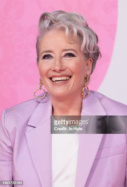Emma Thompson attends the "What's Love Got To Do With It?" UK Premiere at Odeon Luxe Leicester Square on February 13, 2023 in London, England.