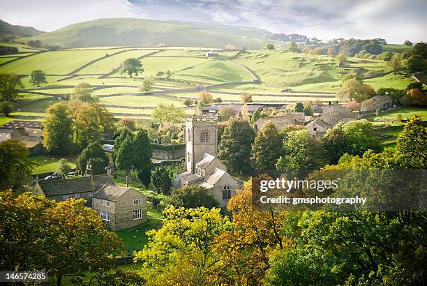 burnsall - hometown stock-fotos und bilder