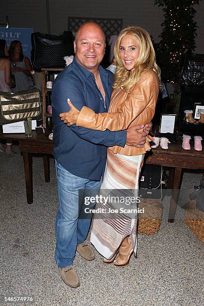 Michael Chiklis and wife Michelle Moran attend Gilt Baby and Kids celebrates Wendy Bellissimo collection launch at Palihouse Holloway on June 19,...