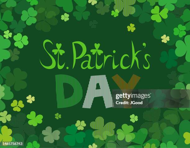 st. patrick's day background - st patricks background stock illustrations