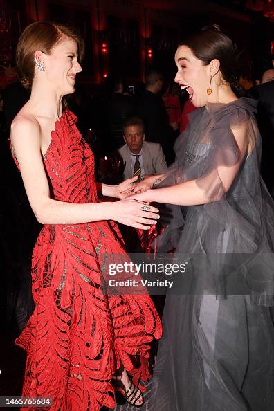 Rose Clarke Rose Leslie and Emilia Clarke News Photo - Getty Images
