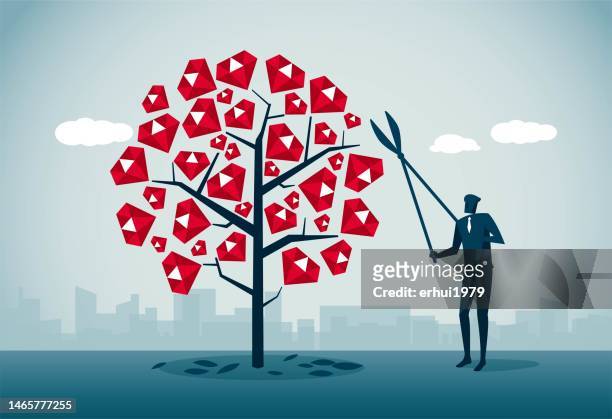 Cutting Trees Cartoon High Res Illustrations - Getty Images
