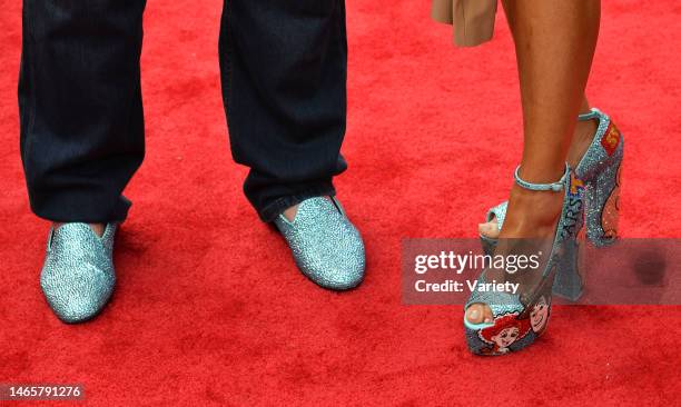 John Ratzenberger and Julie Blichfeldt, shoe detail