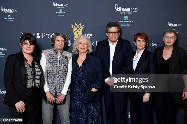 Marie-Ange Luciani, Véronique Cayla, Marie-Christine Barrault, Patrick Sobelman, Ariane Toscan du Plantier and Pascale Ferran attend the "Diner Des...