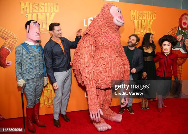 Hugh Jackman, Zoe Saldana and Zach Galifianakis