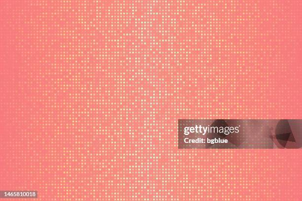 abstract orange halftone background with dotted - trendy design - orange glitter stock illustrations