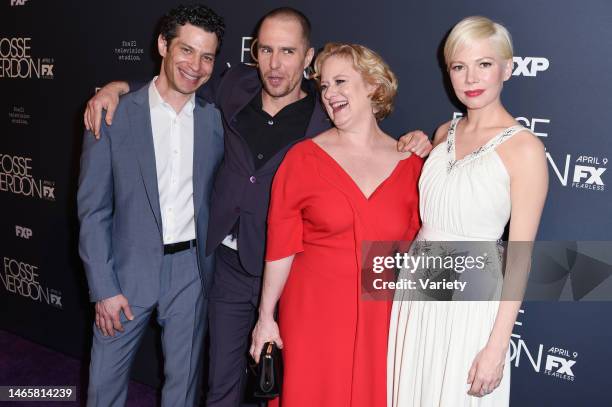 Thomas Kail, Sam Rockwell, Nicole Fosse and Michelle Williams