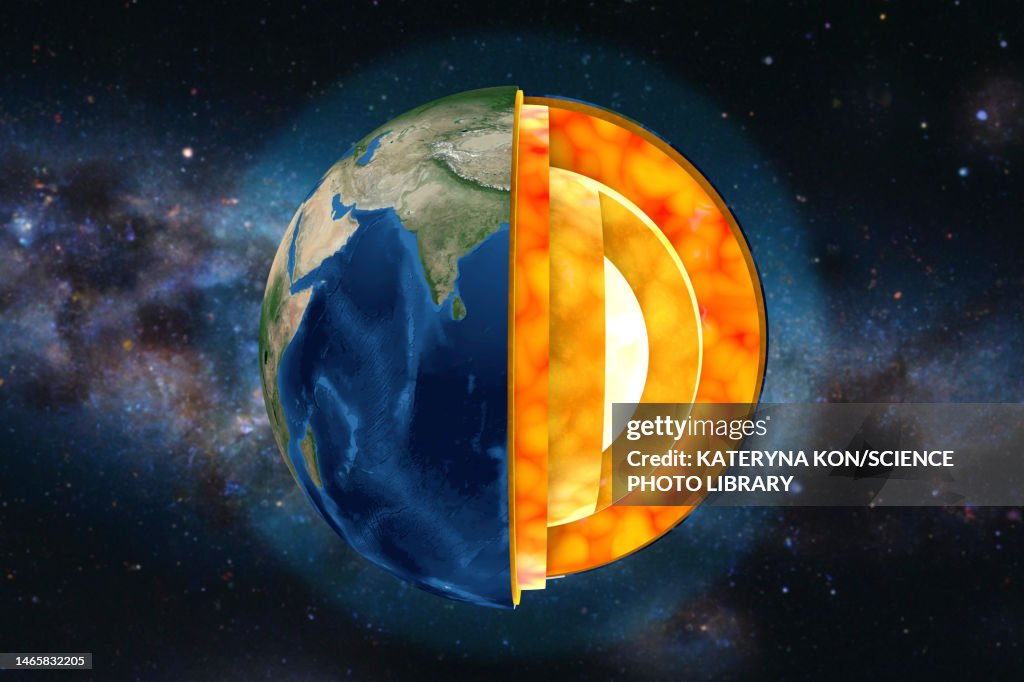 Earths Internal Structure Illustration High-Res Vector Graphic - Getty ...
