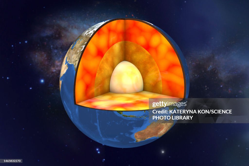 Earths Internal Structure Illustration High-Res Vector Graphic - Getty ...