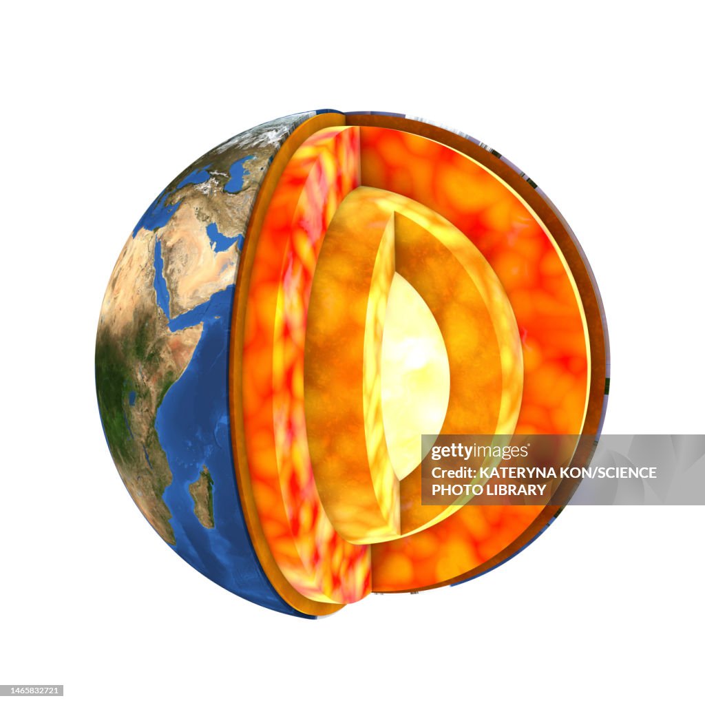 Earths Internal Structure Illustration High-Res Vector Graphic - Getty ...