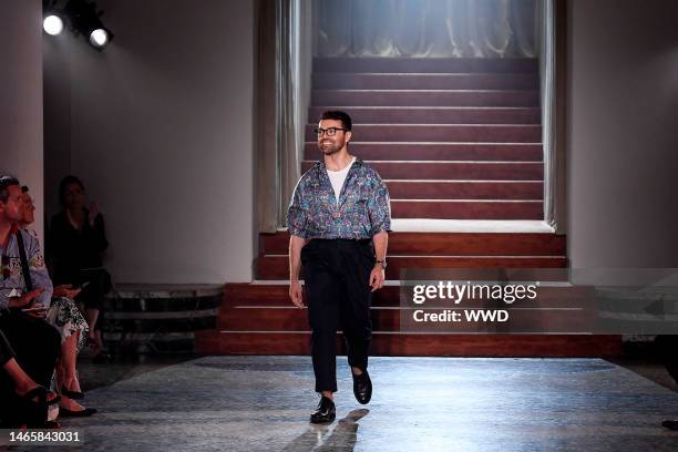 Rocco Iannone on the catwalk