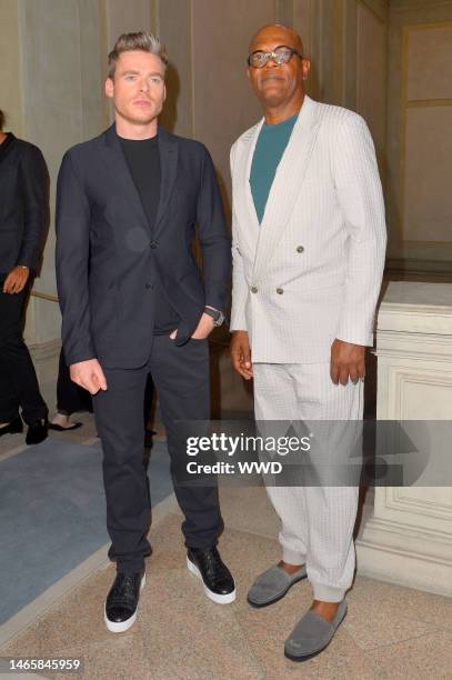 Richard Madden and Samuel L. Jackson in the front row