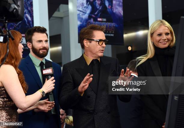 Chris Evans, Robert Downey Jr. And Gwyneth Paltrow