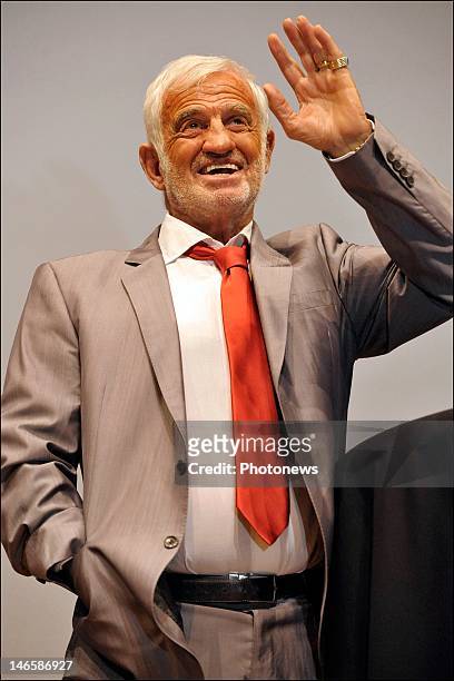 Legendary French actor Jean-Paul Belmondo while receiving the Order of King Leopold for his Life Achievement on June 19, 2012 in Brussels, Belgium....