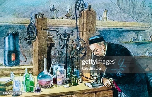 Louis Pasteur in his laboratory Louis Pasteur in his laboratory