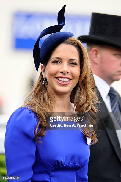 Princess Haya bint Al Hussein attends day two of Royal Ascot at Ascot Racecourse on June 20, 2012 in Ascot, England.