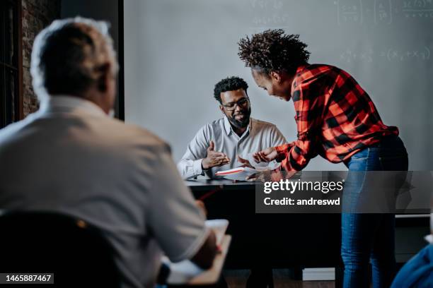 adult students in the classroom - taste test stock pictures, royalty-free photos & images