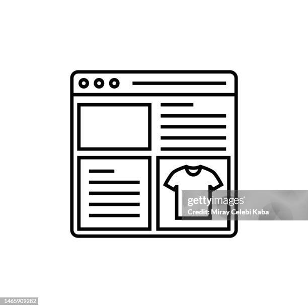 website and web development line icon - code language app stock illustrations