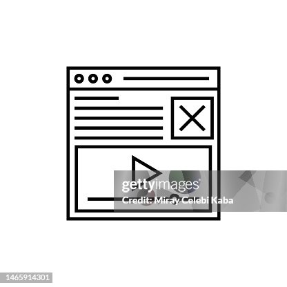 Website and Web Development Line Icon Website and Web Development Line Icon