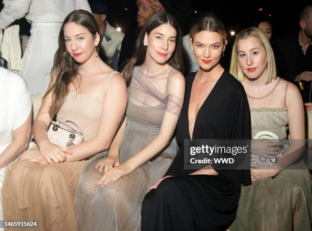 Karlie Kloss and HAIM - Este Haim, Danielle Haim and Alana Haim in the front row