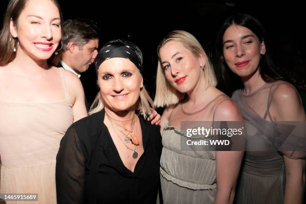 Maria Grazia Chiuri and HAIM - Este Haim, Danielle Haim and Alana Haim in the front row