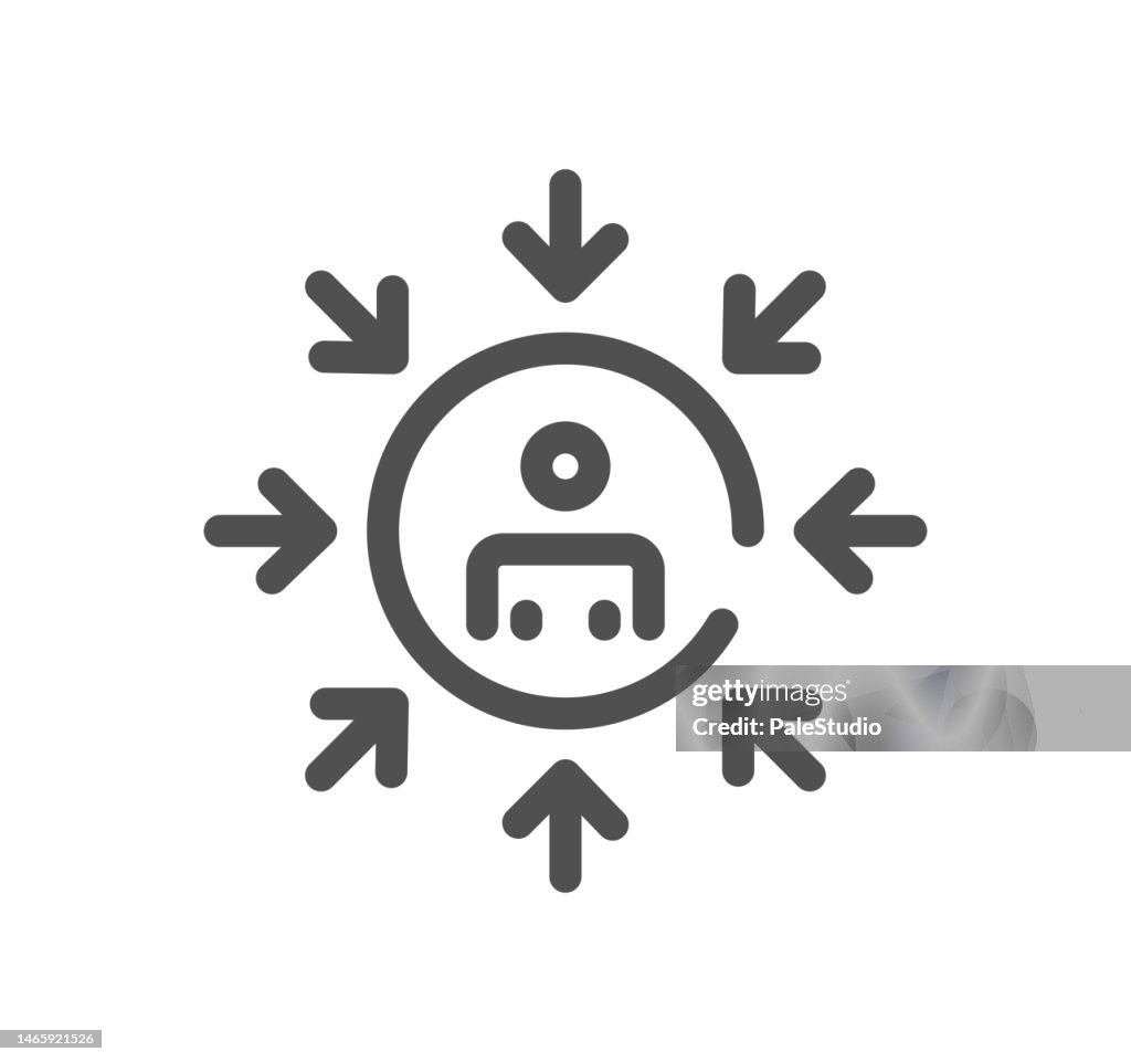 Head hunting related icon.