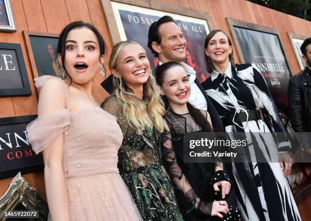 Katie Sarife, Madison Iseman, Mckenna Grace, Patrick Wilson and Vera Farmiga