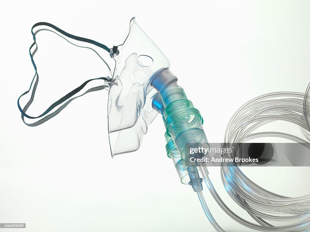 Close up of oxygen mask