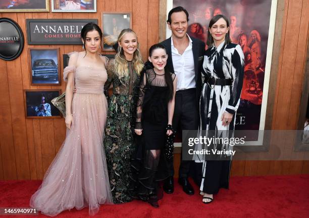 Katie Sarife, Madison Iseman, Mckenna Grace, Patrick Wilson and Vera Farmiga