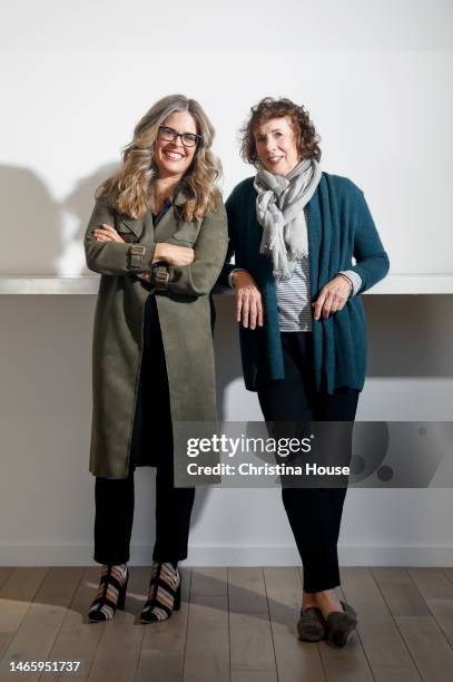 Jennifer Lee and Irene Mecchi, who wrote the librettos for the massive Disney musicals "Frozen" and "The Lion King", are photographed for Los Angeles...