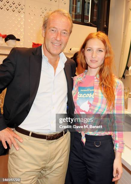 Of Lacoste Christophe Chenut and Josephine de la Baume attend the launch of Lacoste's new London Flagship store in Knightsbridge on June 20, 2012 in...
