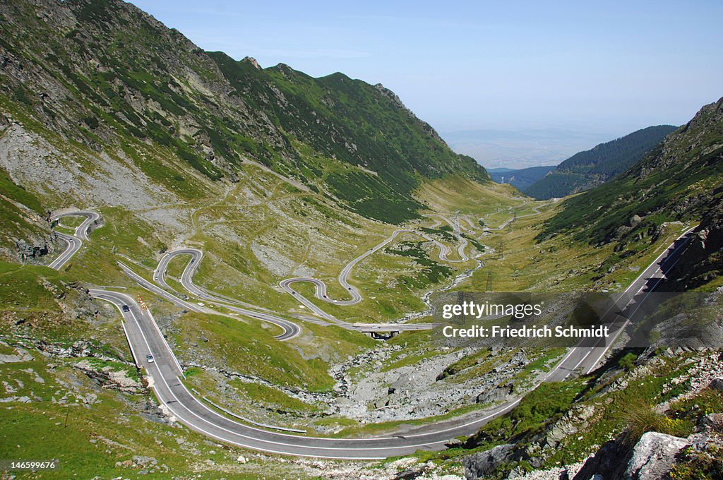 The Transfagarasan Pass Road, south of Sibiu