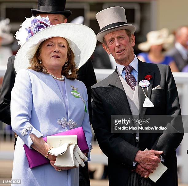Leonora Anson and Prince Edward, The Duke of Kent attend day 2 of Royal Ascot at Ascot Racecourse on June 20, 2012 in Ascot, England.
