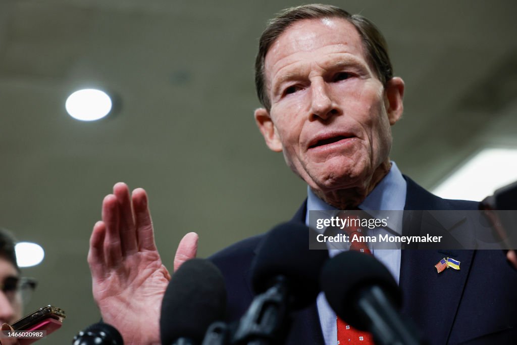 Senate Lawmakers Are Briefed On Capitol Hill On The Recent Downings Of Flying Objects