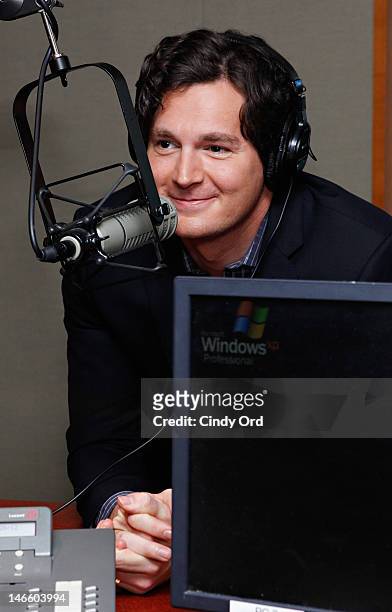 Actor Benjamin Walker visits “Getting Late” with Mark Seman on Raw Dog Comedy at the SiriusXM Studio on June 20, 2012 in New York City.