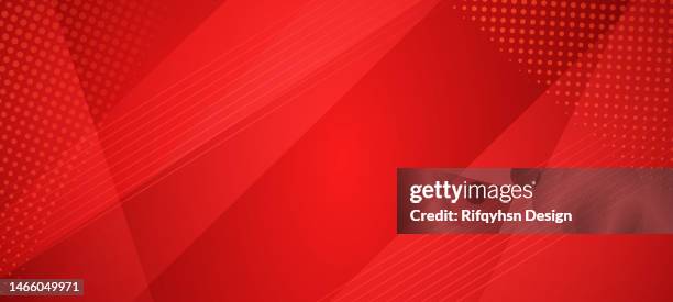 ilustrações de stock, clip art, desenhos animados e ícones de abstract red technology geometric background. modern futuristic background - plano de fundo abstrato