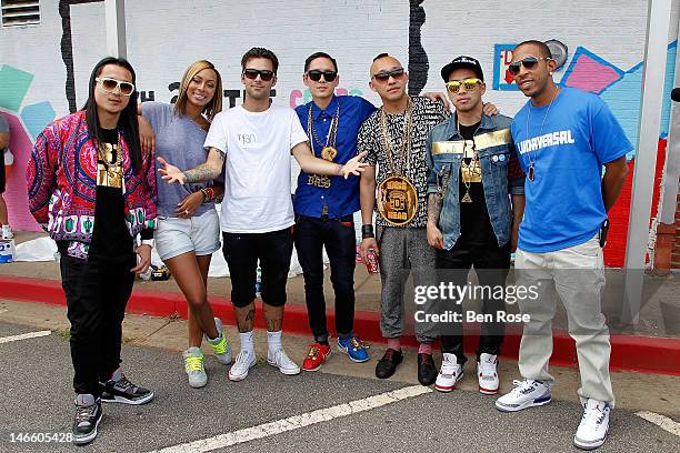 Jae "J. Splif" Choung, Keri Hilson, artist "Thank You X", Kevin "Kev Nish" Nishimura, James "Prohgress" Roh, DJ Virman and Chris "Ludacris" Bridges...