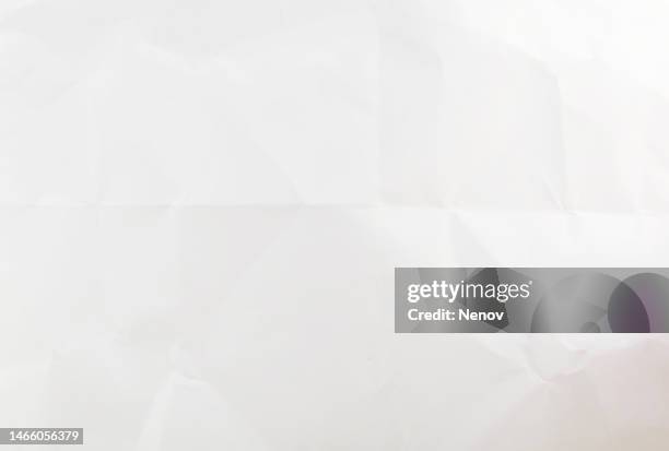 white wrinkle paper texture background - newspaper page stock pictures, royalty-free photos & images