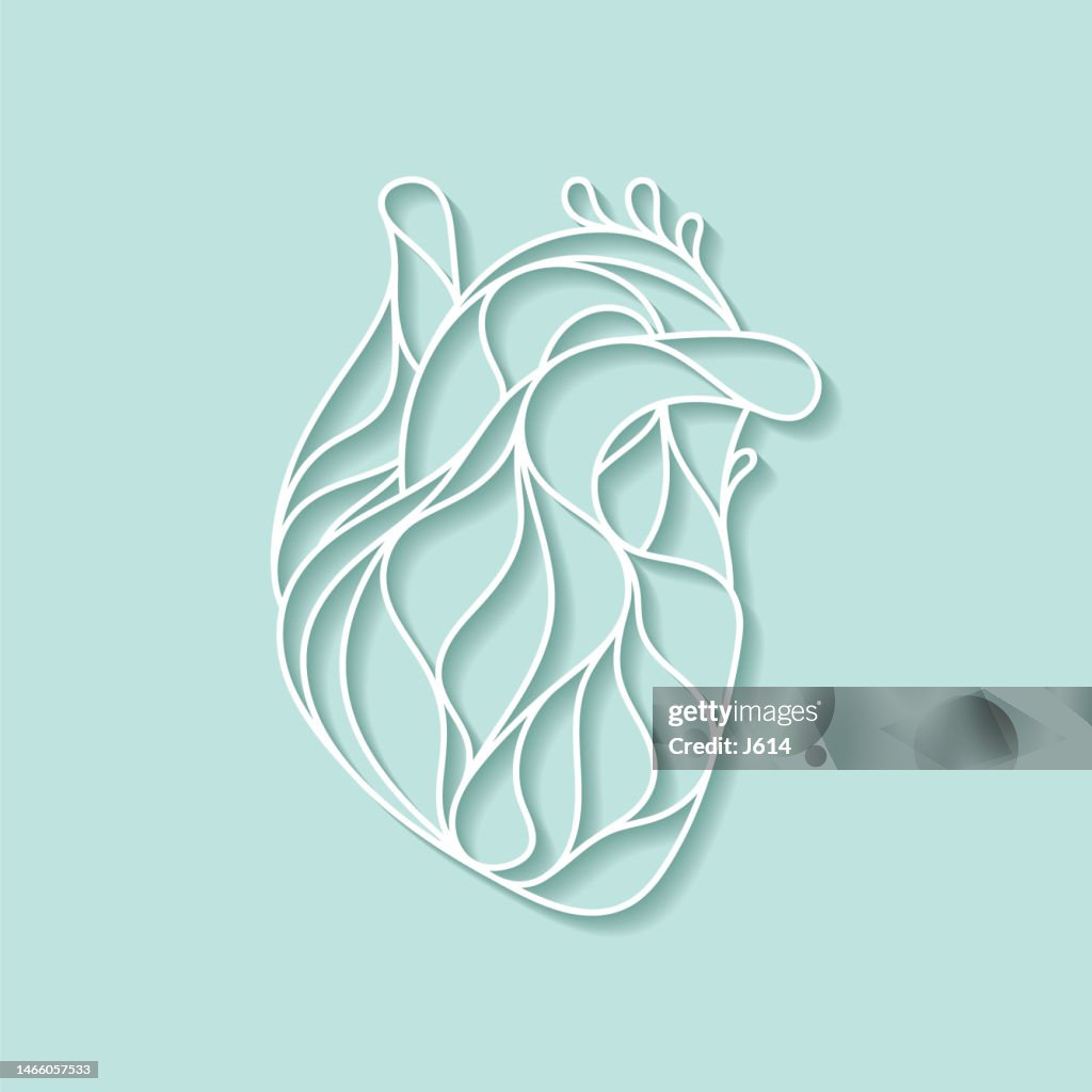 Abstract human heart