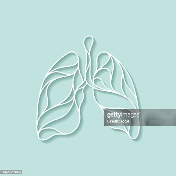 abstract human lungs - purity stock illustrations