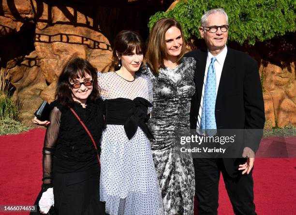 Mary Jo Deschanel, Zooey Deschanel, Emily Deschanel and Caleb Deschanel