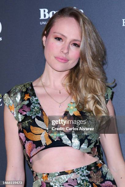 Esmeralda Moya attends the YO DONA Party - Mercedes Benz Fashion Week Madrid - Feb 2023 at the Fortuny Home & Club on February 14, 2023 in Madrid,...