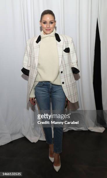 Olivia Palermo attends the Hellessy Show during New York Fashion Week at Roll and Hill on February 14, 2023 in New York City.