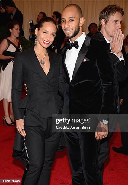 Alicia Keys and Swizz Beatz attend the 'Schiaparelli And Prada: Impossible Conversations' Costume Institute Gala at the Metropolitan Museum of Art on...