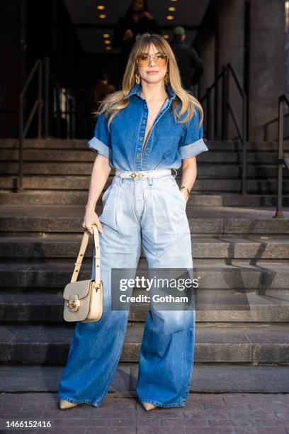 Julianne Hough attends the Brandon Maxwell fashion show during New York Fashion Week: The Shows in Midtown on February 14, 2023 in New York City.