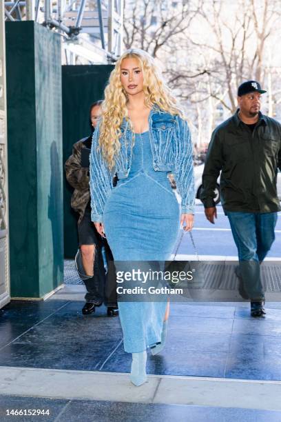 Iggy Azalea is seen in Madison Square Park on February 14, 2023 in New York City.