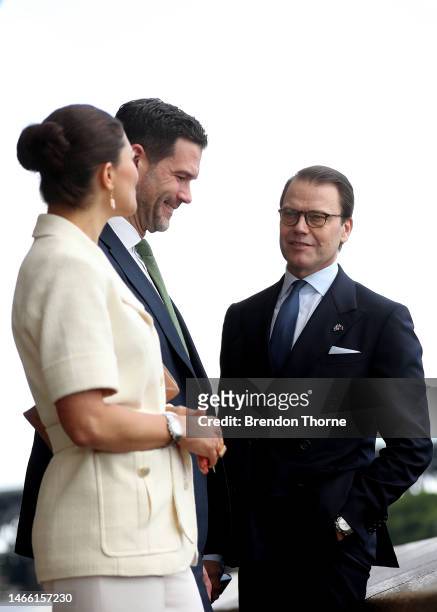 Swedish Minister for International Development Cooperation and Foreign Trade Johan Forssell, Her Royal Highness Crown Princess Victoria of Sweden and...