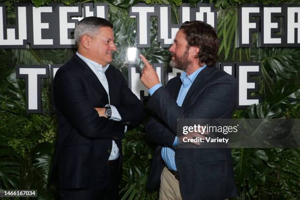 Ted Sarandos and Zach Galifianakis