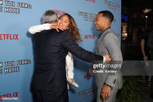 Ted Sarandos, Chrissy Teigen and John Legend