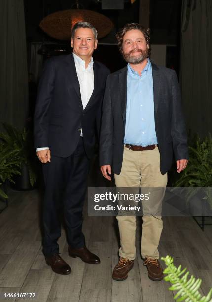 Ted Sarandos and Zach Galifianakis